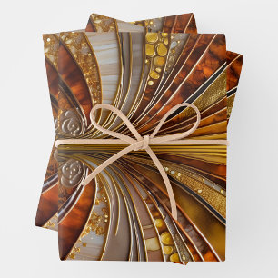 Colorful Art Deco Wrapping Paper Sheets