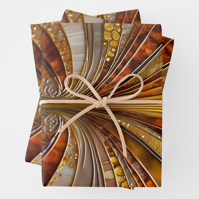 Colorful Art Deco Wrapping Paper Sheets (Creator Uploaded)