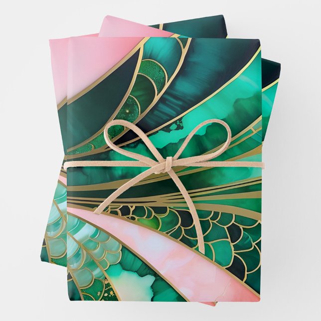 Colorful Art Deco Wrapping Paper Sheets (Creator Uploaded)