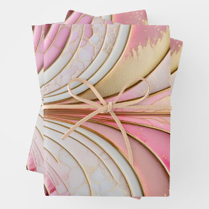 Colorful Art Deco Wrapping Paper Sheets