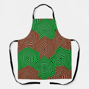 Colorful Art Nouveau Geometric Pattern Apron