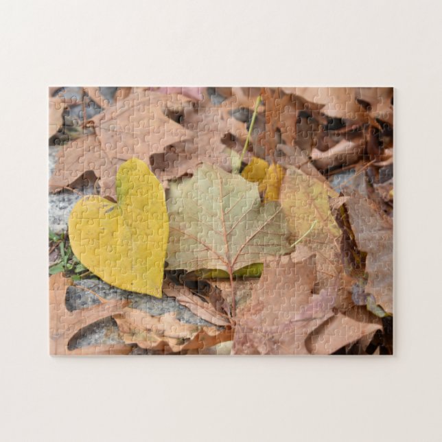 Colorful Autumn Fall Leaves Nature Photography Jigsaw Puzzle (Horizontal)