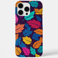 Colorful Autumn Leaves Pattern Vibrant Fall