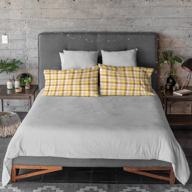 Colorful Autumnal Plaid Tartan Pillowcase (Creator Uploaded)