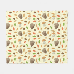 Colorful Autumnal Season - Nature Pattern Fleece Blanket