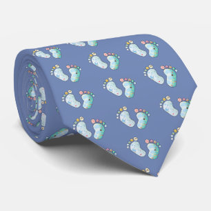 colorful baby feet tie