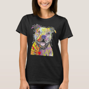 Colorful Baby Pitbull Terrier Lover Dad Mom Funny T-Shirt