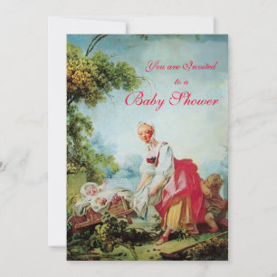 COLORFUL BABY SHOWER Champaigne Metallic Invitation