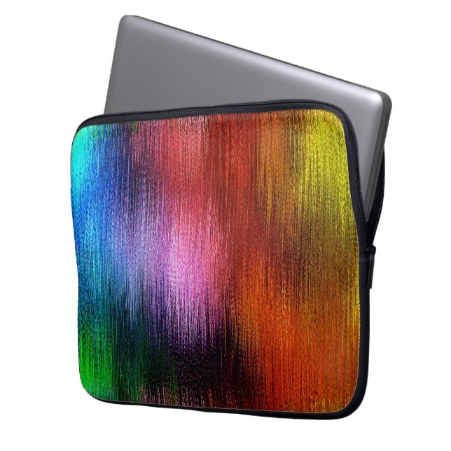 Colorful Background Pattern Laptop Sleeve (Front Left)