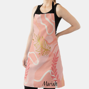 colorful background, Vibrant Peach Apron
