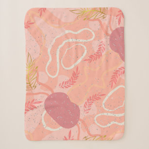 colorful background, Vibrant Peach Sherpa Blanket