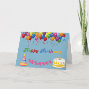 COLORFUL BALLOONS HAPPY BIRTHDAY CARD