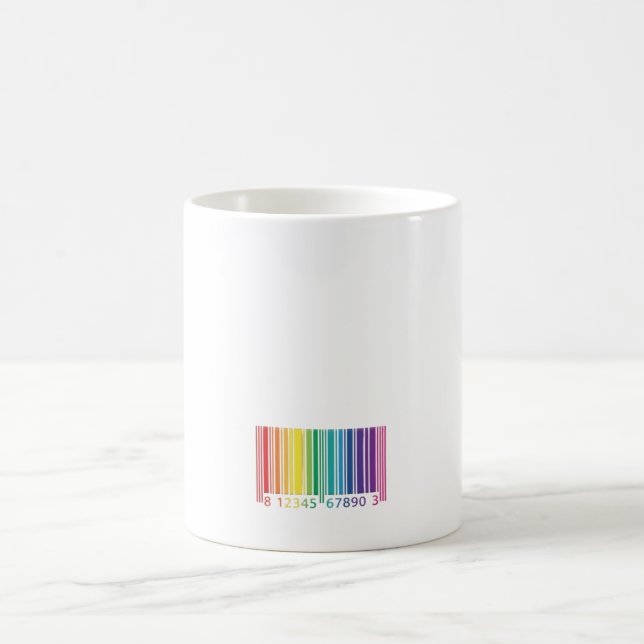 Colorful Bar Code Coffee Mug (Center)