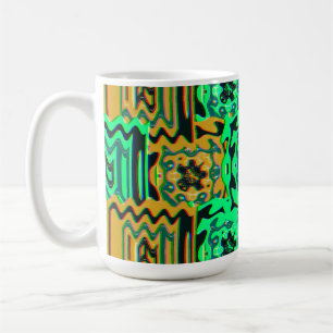 Colorful Bauhaus Geometric Pattern  Coffee Mug