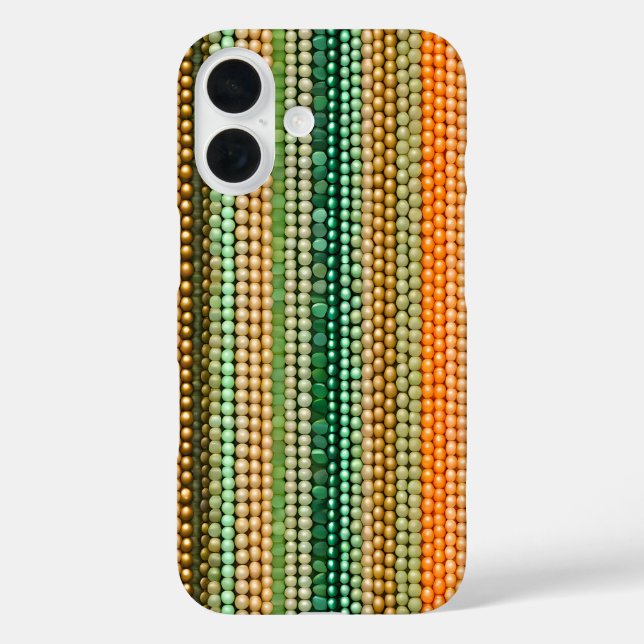 Colorful Bead Art iPhone Case (Back)