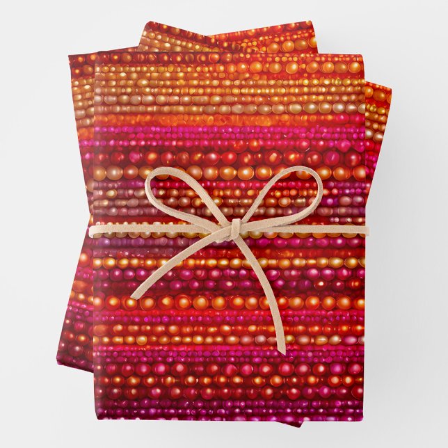 Colorful Bead Art Wrapping Paper Sheets (Creator Uploaded)