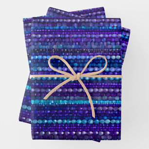 Colorful Bead Art Wrapping Paper Sheets