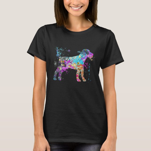 Colorful Beagle   Dog Beagle T-Shirt (Front)