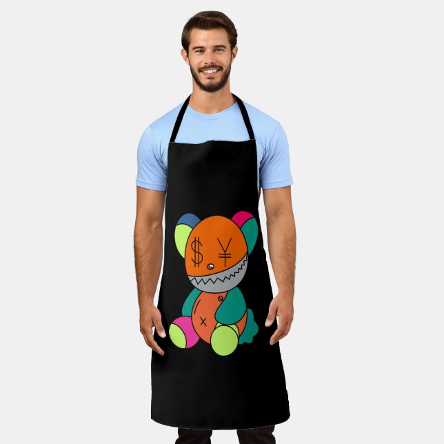 Colorful bear apron (Worn)