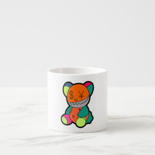 Colorful bear espresso cup