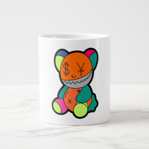 Colorful bear large coffee mug