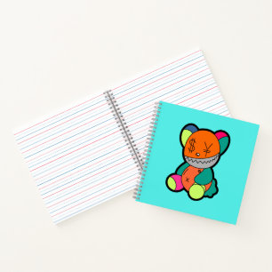 Colorful bear notebook