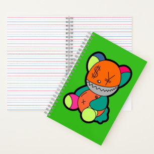 Colorful bear notebook