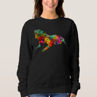 Colorful Bearded Dragon Lizard Reptile Costume Sweatshirt