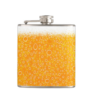 Colorful beer hip flask