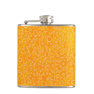 Colorful beer hip flask