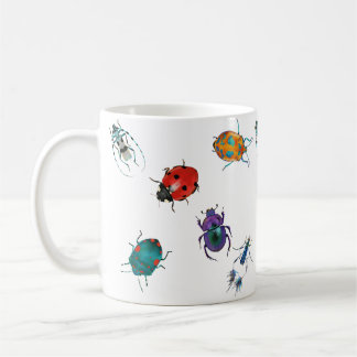 Colorful beetles coffee mug