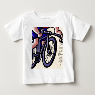 Colorful Bicycle Art – Joyful Ride & Creative Free Baby T-Shirt