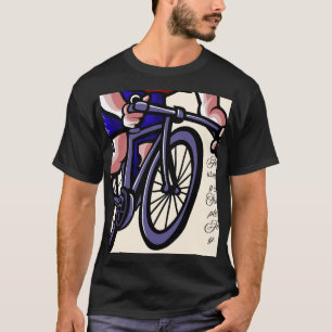Colorful Bicycle Art – Joyful Ride & Creative Free T-Shirt