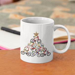 Colorful Bicycles Christmas Tree Ornament Gifts Coffee Mug