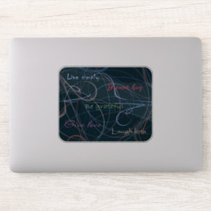 Colorful & Black Lettering & Abstraction