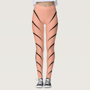 Colorful, black Lins Leggings