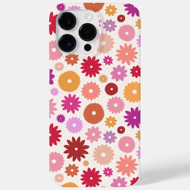 Colorful Blooms Pattern Case-Mate iPhone Case (Back)