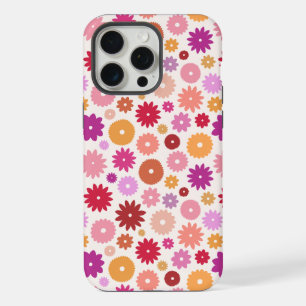 Colorful Blooms Repeat Pattern iPhone 15 Pro Max Case