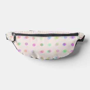 colorful blurred polka dots bum bags