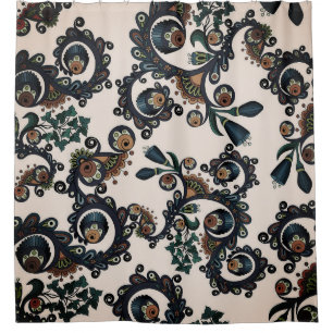 Colorful Bohemian Boho MOD Hippy Chic Pattern Show Shower Curtain