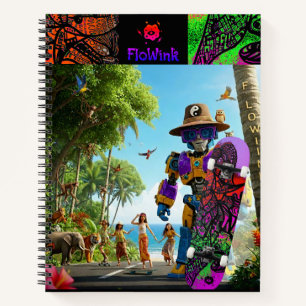 Colorful Boho Ninja  Notebook