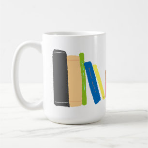 Colorful Book Stack Crayon Gift Coffee Mug