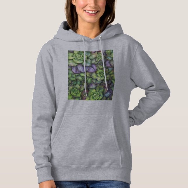 Colorful Botanical Hoodie  (Front)