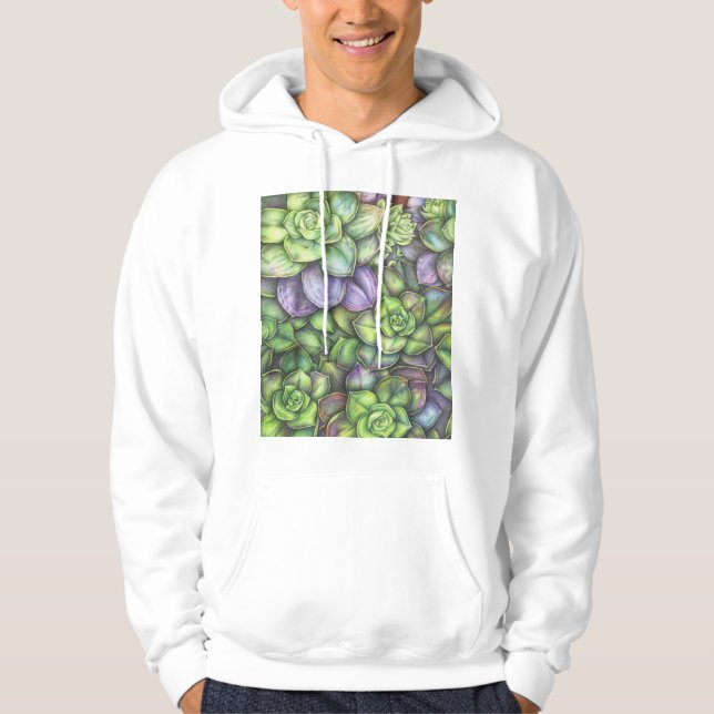 Colorful Botanical Hoodie  (Front)