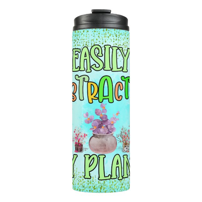 Colorful Botanical Humorous Phrase Thermal Tumbler (Front)