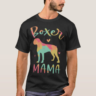 Colorful Boxer Dog Watercolor T-Shirt