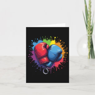 Colorful Boxing Gloves  Card