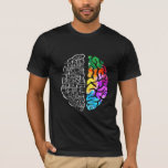 Colorful Brain Engineering Science T-Shirt<br><div class="desc">Neurodiversity Awareness Gift Art. Colorful Brain Engineering Science.</div>