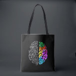Colorful Brain Engineering Science Tote Bag<br><div class="desc">Neurodiversity Awareness Gift Art. Colorful Brain Engineering Science.</div>