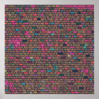 Colorful Brick Wall Texture